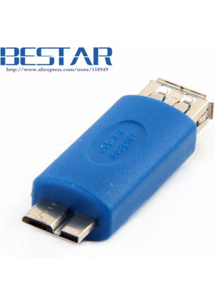 Standart Usb3.0 USB 3.0 Tip A Dişi - Mikro B Erkek A - Mikro Adaptör Dönüştürücü Konektörü Mavi (Yurt Dışından)