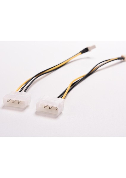 2 Adet 20 cm 4 Pin Molex Ide 3 Pin Pc Bilgisayar Cpu Kasa Fanı Güç Bağlantı Kablosu Adaptörü (Yurt Dışından)