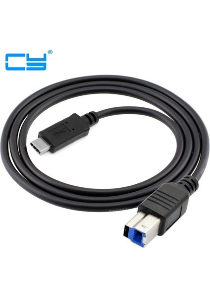 USB 3.1 Tip C 3.0 B Bm Kablo Arası Veri Iletim Konektörü Telefon Macbook Dizüstü Yazıcı Sabit Disk Tarayıcı 1 M (Yurt Dışından) modelleri
