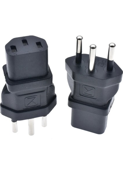 3 Prong Fiş Adaptörü, Isviçre Pc Bilgisayarı, Monitörü Veya Yazıcı Güç Kablosu Olarak Kullanım Için Iec 60320-C13'E Uygun Isviçre 3 Prong SEV1011 Fişi (Yurt Dışından)