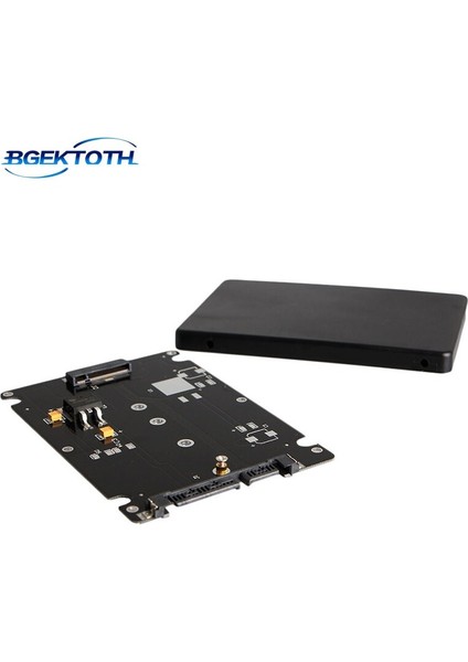 Yeni B+M Anahtar Soketi 2 M.2 Ngff (Sata) Ssd'den 2.5 Sata Adaptör Kartına, Kılıflı Yeni Feb5 (Yurt Dışından)