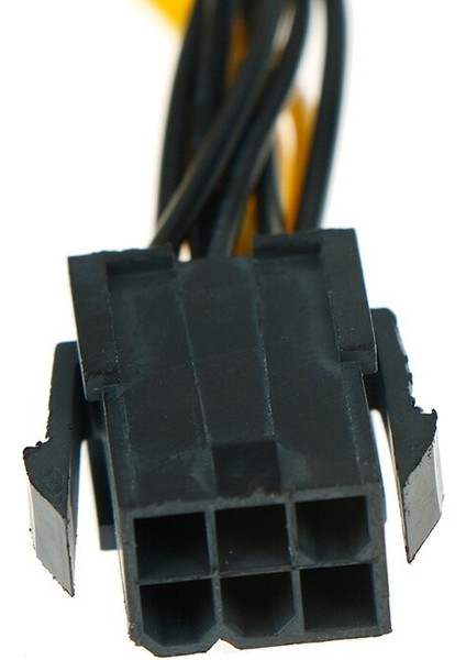 1 Adet Gpu Pcı-E 8pin - Çift Pcı-E Pcı Express 8pin(6pin+2pin) Splitter Kablo Güç Konektörü 30 cm Kablo (Yurt Dışından)
