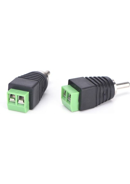 4 Adet/grup Cctv Fono Rca Erkek Fiş Av Terminal Konnektörü Video Av Hoparlör Tel Kablo Ses Erkek Rca Konnektör Adaptörü (Yurt Dışından)