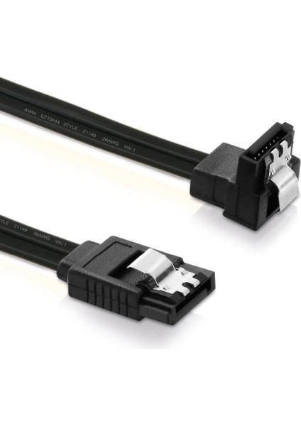 2 Adet Sata Kablosu En Düşük Sabit Disk Sürücüsü Veri Seri Ata Düz Kablo 26AWG HDD SSD Kablo Hattı (Yurt Dışından) modelleri
