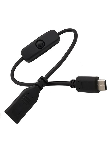 3A 22AWG Usb3.1 Type-C Erkekten Dişiye Şarj Uzatması Anahtar Kontrol Hattına Sahip Güç Kablosu Itmeli Anahtar Anahtar Kablosu 0,3 M (Yurt Dışından)