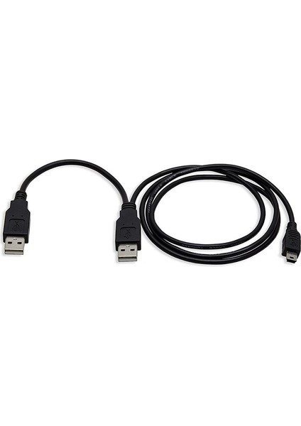 Çift USB 2.0 Tip A'dan USB Mini 5 Pimli Tip B X1 Y Veri ve Güç Kablosu DU55 (Yurt Dışından) fiyatları