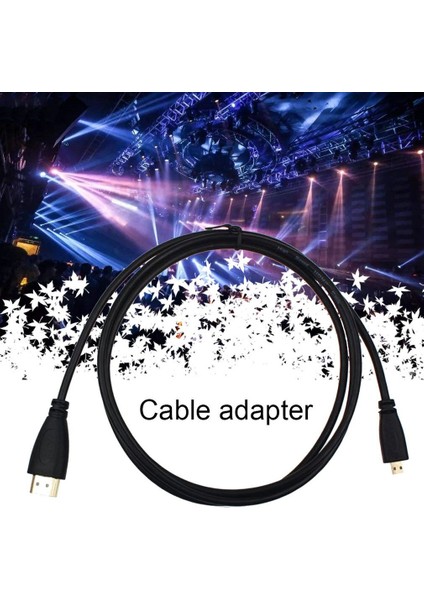 Mikro Tip HDMI Uyumlu Erkek Adaptör Dönüştürücü Kablosu Zarif Tasarlanmış Dayanıklı 0.5 M Droid Htc 4g K1F1 Paketi 1 Mini (Yurt Dışından)