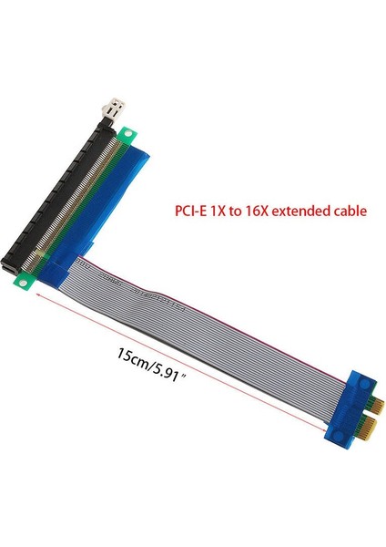 Pcıe Pcı Express 1x Ila 16X Genişletici Yükseltici Ffc Pcı-E 1X-16X Esnek Düz Kablo Bilgisayar Bileşenleri ve Parçaları Yepyeni (Yurt Dışından)