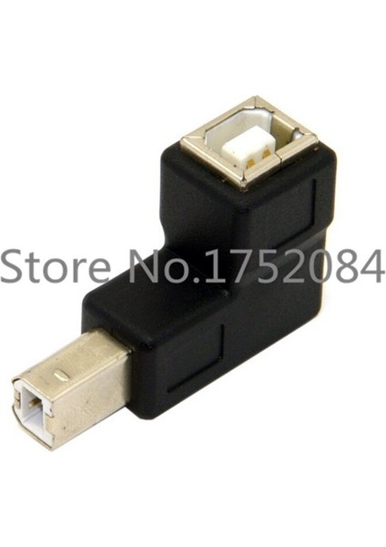 USB 2.0 B Erkekten Dişiye 90 Derece Açı L Tipi Adaptör Konektörü Yazıcı Jakı (Yurt Dışından)