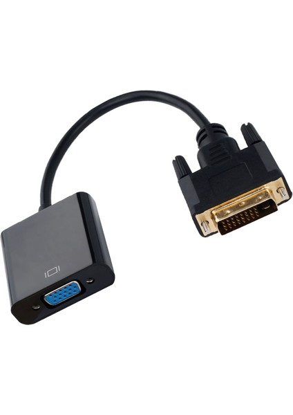 DVI Erkek - VGA Dişi Adaptör Için Full Hd 1080P Dvı-D - VGA24 + 1 25PIN - 15PIN Kablo Dönüştürücü Pc Bilgisayar Monitörü Için (Yurt Dışından)