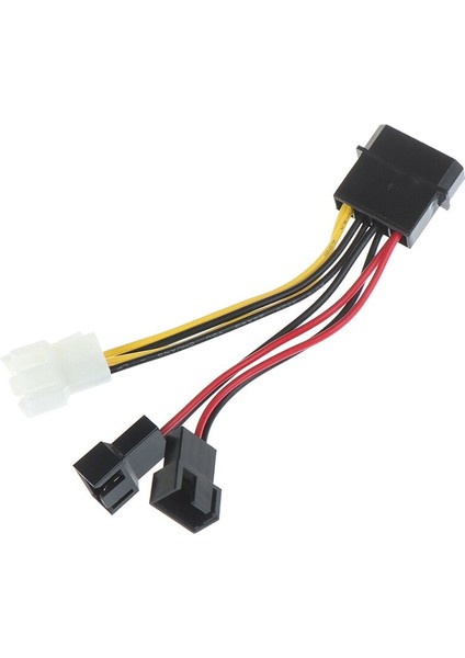 4pin 3pin Fan Güç Kablosu Adaptörü 12 V * 2/ 5 V * 2 Bilgisayar Soğutma Fanı Kabloları Cpu Pc Kasa Fanı (Yurt Dışından)