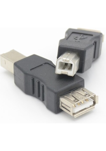 USB 2.0 A Tipi Dişi - USB B Tipi Erkek Usb-B Yazıcı Tarayıcı Adaptörü Siyah (Yurt Dışından)