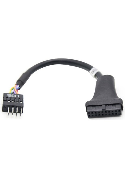 USB 3.0 20-Pin Erkek - USB 2.0 9-Pin Anakart Başlık Dişi Adaptör Kablosu (Yurt Dışından)