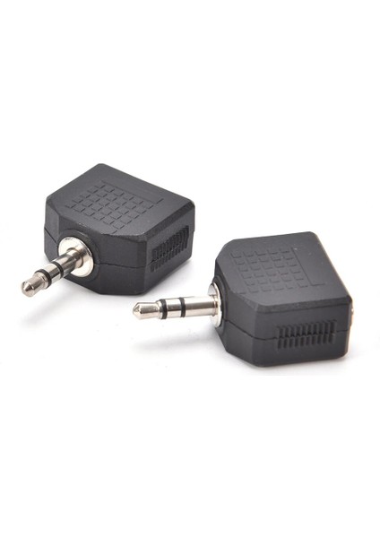 2 Adet Ses 3.5mm Jack Erkek Çift Aux Kadın Kulaklık Y Splitter Adapte Mikrofon Ses Y Splitter Kablosu Kulaklık Pc Adaptörü (Yurt Dışından)