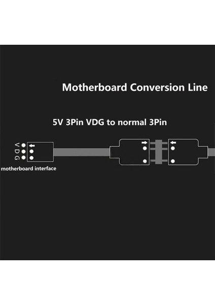 Gıgabyte Anakart Için Erkek 3pin Soketli Yedek 5V 3pın Rgb Vdg Dönüşüm Hattı Kablo Konektörü (Yurt Dışından) fırsatları