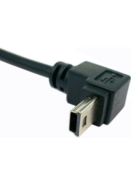 Aşağı Açılı 90 Derece Mini USB 2.0 B Tipi 5pin Erkek - USB Erkek Veri Kablosu 0,5 M (Yurt Dışından) fırsatları