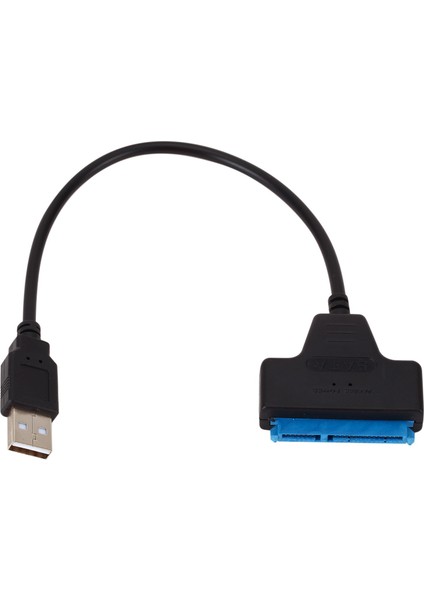Sata USB 2.0 Sabit Sürücü Adaptörü 2.5 Inç Harici SSD HDD Sabit Sürücü 22 Pin Sata Iıı Kablo Sata USB Kablosu Siyah (Yurt Dışından)