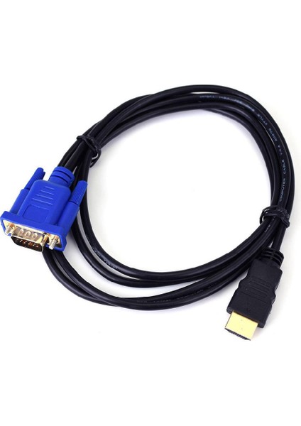 1.8 M HDMI Uyumlu VGA Kablosu Hd 1080 P Erkek VGA Erkek Video Dönüştürücü Adaptör Ses Adaptör Kablosu Pc Laptop Için (Yurt Dışından) modelleri