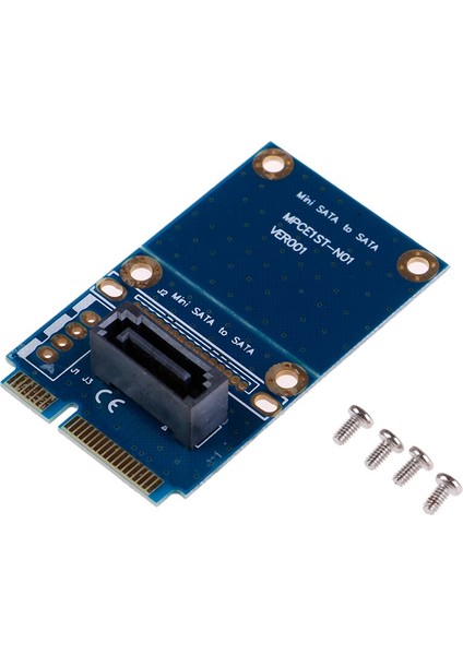 Msata Mini Pcı-E Express Sata SSD Yuvası - 7 Pin Sata HDD Dönüştürme Kartı Adaptörü (Yurt Dışından)