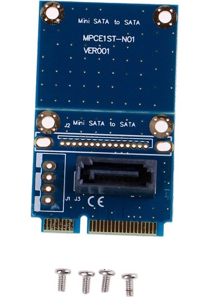 Msata Mini Pcı-E Express Sata SSD Yuvası - 7 Pin Sata HDD Dönüştürme Kartı Adaptörü (Yurt Dışından)