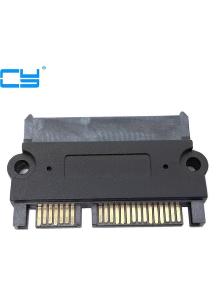 Siyah Sata 22P 7+15 Pin Erkek Fiş Sata 22PIN 7+15 Dişi Jak Dönüştürücü Adaptör (Yurt Dışından)