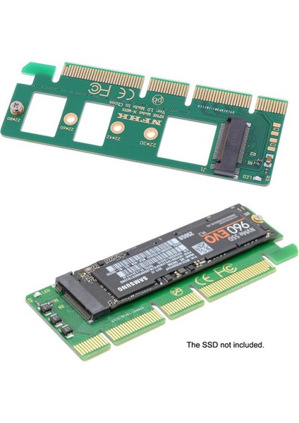 1pc Nvme M.2 Ngff Ssd'den Pcı-E Pcı Express 3.0'a 16X X4 Adaptör Yükseltici Kart Dönüştürücü (Yurt Dışından)