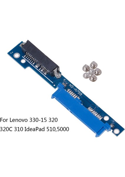 Mikro Sata 13 Erkek Sata 22 Dişi Adaptör Seri Dönüştürücü Adaptör Için Lenovo 330-15/320/320C/310/510/110 Devre Kartı Mavi (Yurt Dışından)
