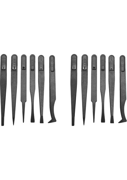 6pcs Cımbız Plastik Anti Statik Alet Seti (Siyah) (Yurt Dışından)