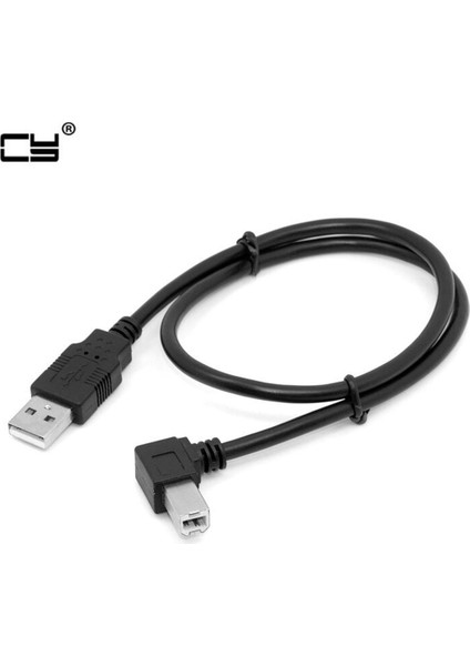 USB 2.0 A Erkek - B Erkek Sağ Açılı 90 Sol Açılı Derece Yazıcı Tarayıcı Sabit Disk Kablosu 1 M 3 Ft (Yurt Dışından)