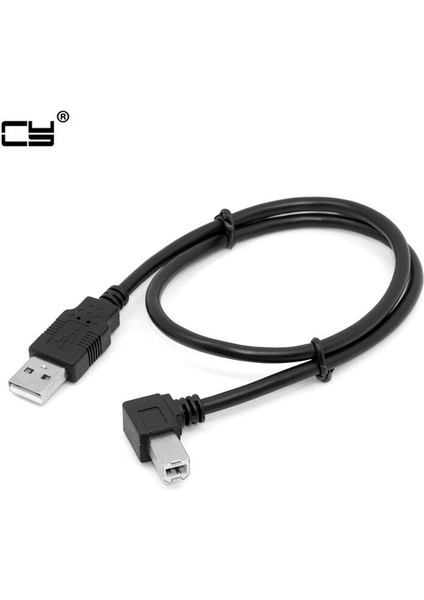 USB 2.0 A Erkek - B Erkek Sağ Açılı 90 Sol Açılı Derece Yazıcı Tarayıcı Sabit Disk Kablosu 1 M 3 Ft (Yurt Dışından)