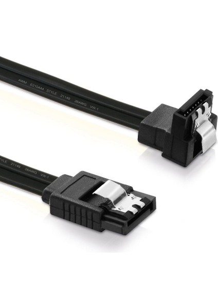 2 Adet Sata Kabloları En Düşük Sabit Disk Sürücüsü Veri Seri Ata Düz Kablo 26AWG HDD SSD Kablosu Hattı 7pin (Yurt Dışından)