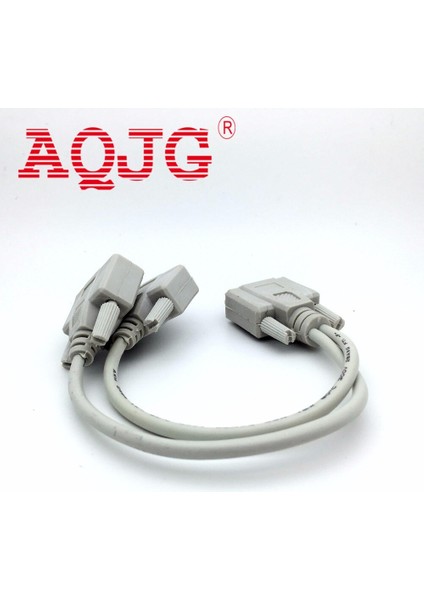 VGA Erkek - 2 Kadın Seri RS232 Splitter Kablo VGA Erkek - 2 Kadın 2'si Bir Kabloda Yazarkasa Ekranları VGA15 Pın Aqjg (Yurt Dışından)
