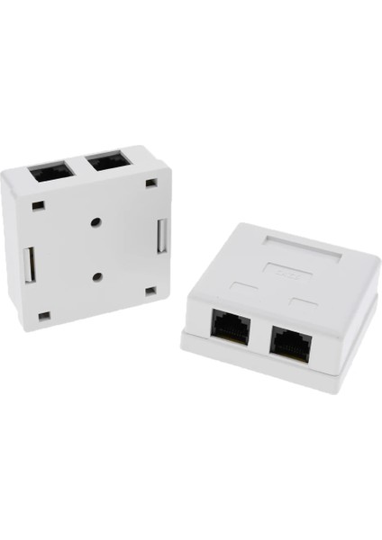 2 Paket 2 Bağlantı Noktalı Cat6 RJ45 Ağ/internet Kablosu Duvar Sur Montajlı Kompakt Kutu (Yurt Dışından) fiyatları