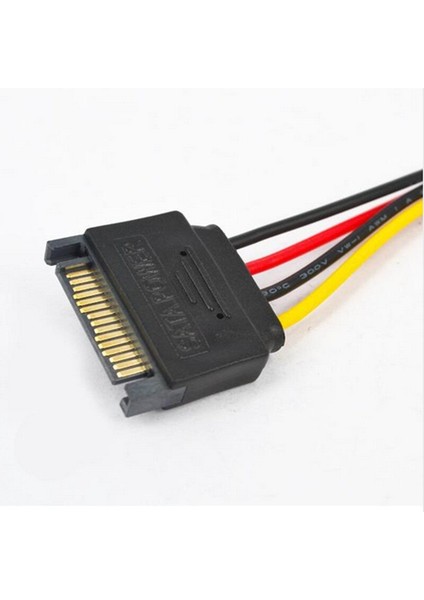 15 Pin Sata Erkek Molex Ide 4 Pin Dişi Adaptör Uzatma Güç Kablosu Ide Seri Anakart Ata Bilgisayar HDD Sabit Disk (Yurt Dışından)