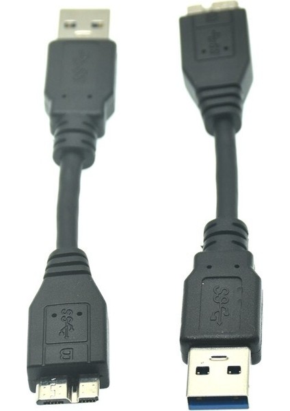 USB 3.0 A Mikro B Erkek Adaptör Dönüştürücü Kablosu Harici Sabit Disk HDD Samsung S5 Usb-C Sabit Sürücü Kablosu 10 cm (Yurt Dışından)