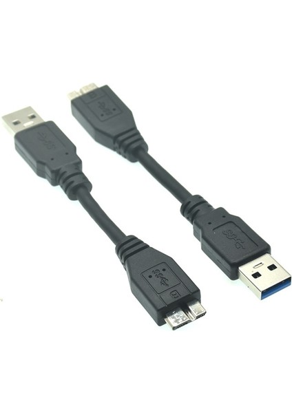 USB 3.0 A Mikro B Erkek Adaptör Dönüştürücü Kablosu Harici Sabit Disk HDD Samsung S5 Usb-C Sabit Sürücü Kablosu 10 cm (Yurt Dışından)