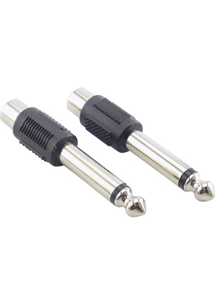 1/4in 6.35MM Erkek Fiş Rca Dişi Jack Hoparlör Konektörü Rca Fiş Adaptörü Stereo Jak 6.3 mm Erkek Fiş Mikrofon (Yurt Dışından)
