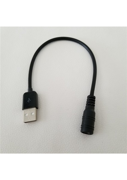 USB Tip A Erkek - 5,5 x 2,1 mm Dc Dişi Dönüştürücü Adaptör Güç Şarj Kablosu Kablosu Siyah 30 cm (Yurt Dışından)