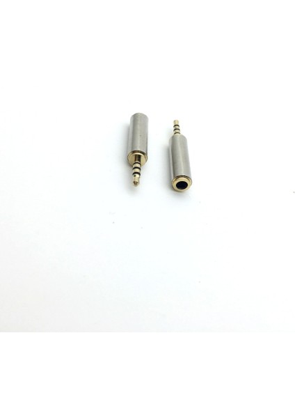 1 Adet Altın 2.5 mm Erkek 3.5 mm Kadın Ses Stereo Adaptör Fişi Dönüştürücü Kulaklık Jakı Aqjg (Yurt Dışından)