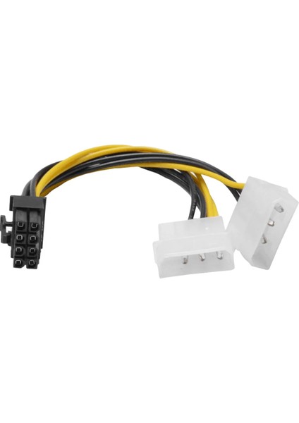 6 Inç 2 x Molex 4 Pin - 8-Pin Pcı Express Ekran Kartı Pci-E Atx Psu Güç Dönüştürücü Kablosu - Molex - Pcie 8 Pin Adaptör (Yurt Dışından)