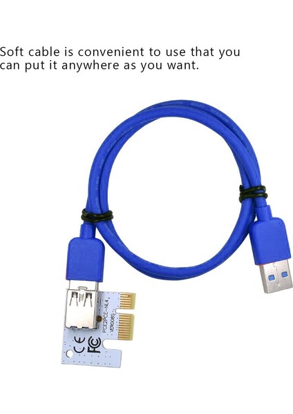 Yükseltici Kart 008S VER008S 3 In 1 Molex 4pin Sata 6pın Pcıe Pcı-E Pcı Express Adaptörü 1x 16X Usb3.0 Genişletici Madencilik Madenci (Yurt Dışından)
