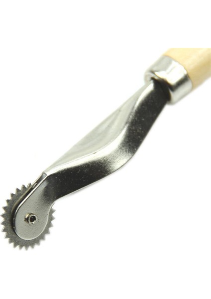 Xhhdqes 2 Adet Ahşap Saplı Overneedle Tekerlek Deri Iğne Aralığı Kağıt Perfore Aracı Rulet 2mm (Yurt Dışından)
