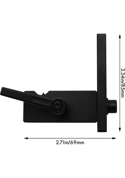 45 T-Track-1 x Konumlandırma Sınırlayıcı-Siyah (Yurt Dışından)