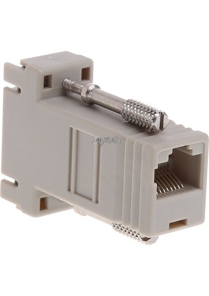 VGA Genişletici Erkek Lan Cat5 CAT5E/6 RJ45 Ethernet Dişi Dönüştürücü Adaptör Z09 Bırak Gemi (Yurt Dışından)