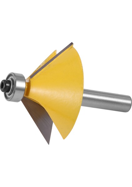 1 Adet 8mm Shank Büyük 45 Derece Pah Eğimli Kenar Yönlendirici Bit Aracı (Yurt Dışından)
