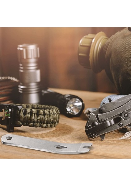 8 Parça Mini Gözetleme Çubuğu Paslanmaz Çelik Düz Çubuk Çok Fonksiyonlu Küçük (Yurt Dışından)