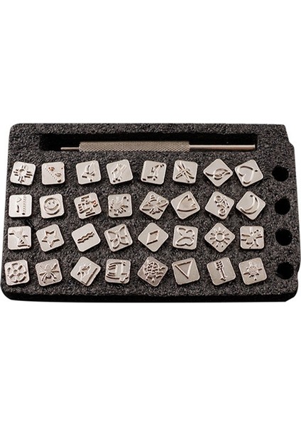 32PCS Deri Oyma Böcek Mühür Hint Tarzı Oyma Aracı (Yurt Dışından)