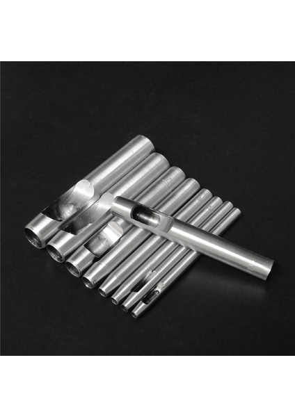 Xhhdqes 15 Adet Içi Boş Yumruk Deri Delik Delme Kesici 0.5MM-10MM Yuvarlak Yumruk Aracı Seti Deri El Sanatları Çalışma Kiti Deri, Izle (Yurt Dışından)