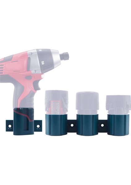 Mil-Waukee M12 12V Piller ve Aletler Için Mavi Takım Matkap ve Duvara Montaj Tutucu Seti 3 Yuvalı Paket Raf Duvara Montaj Tutucu (Yurt Dışından)