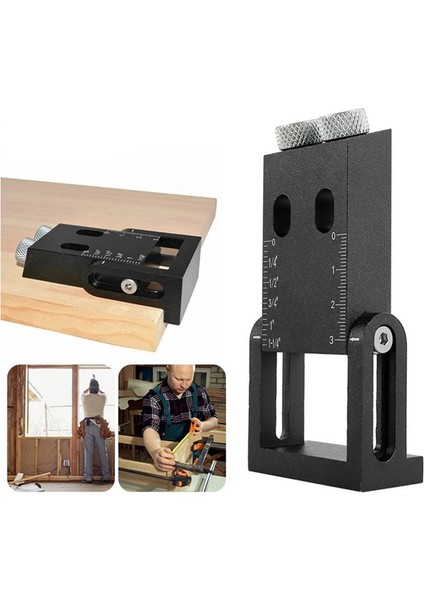 Siyah 15 Derece Açı Ağaç Işleme Delme Bulucu Ağaç Işleme Eğik Sabit Kit (Yurt Dışından)